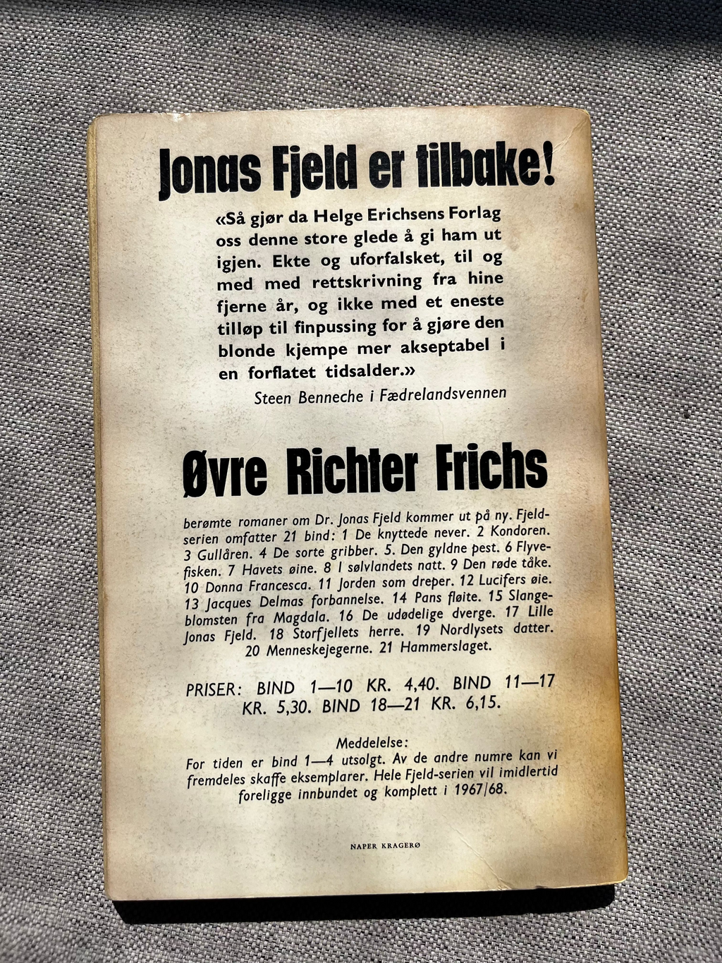 Øvre Richter Frich: Hammerslaget