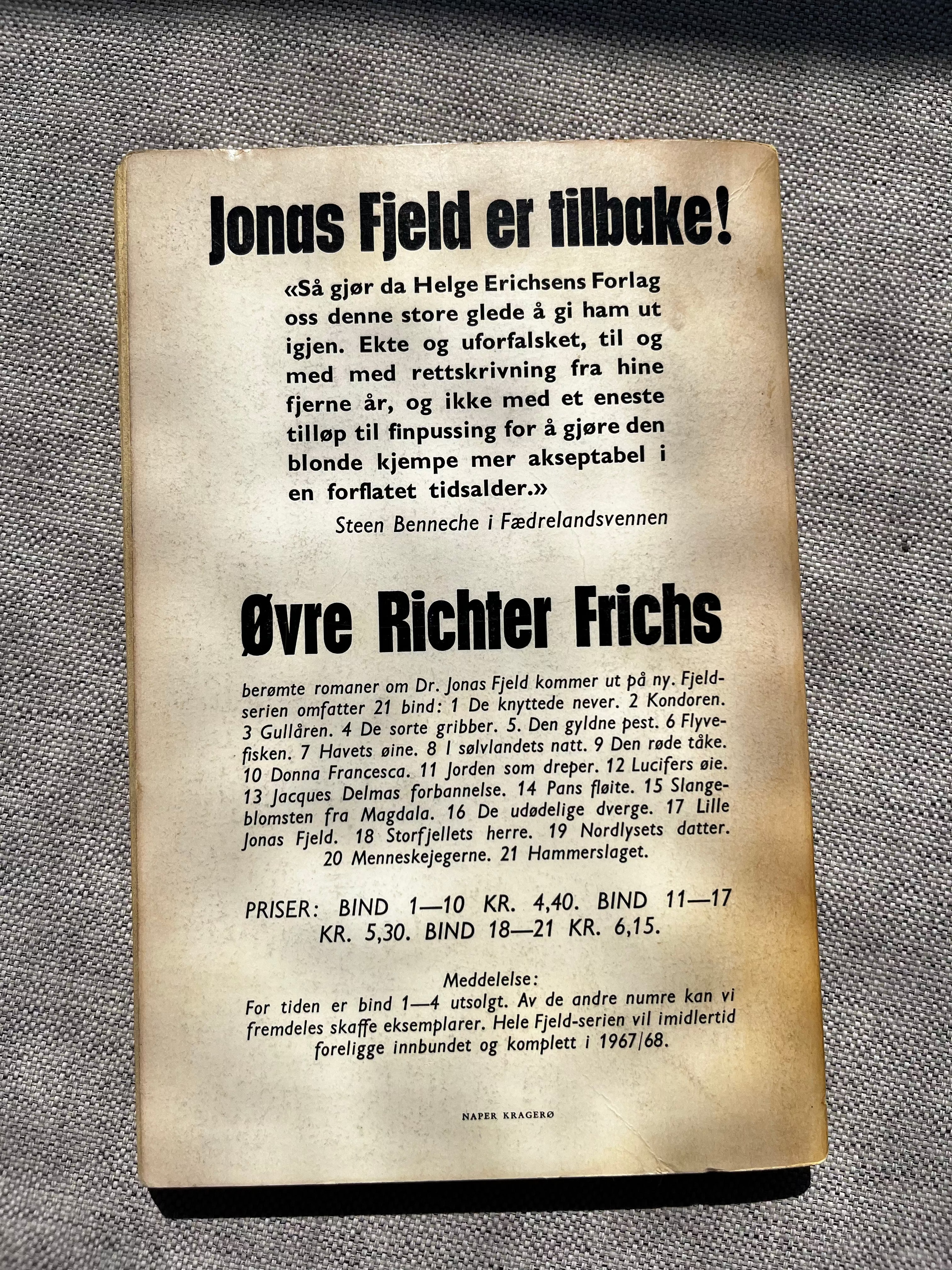 Øvre Richter Frich: Hammerslaget